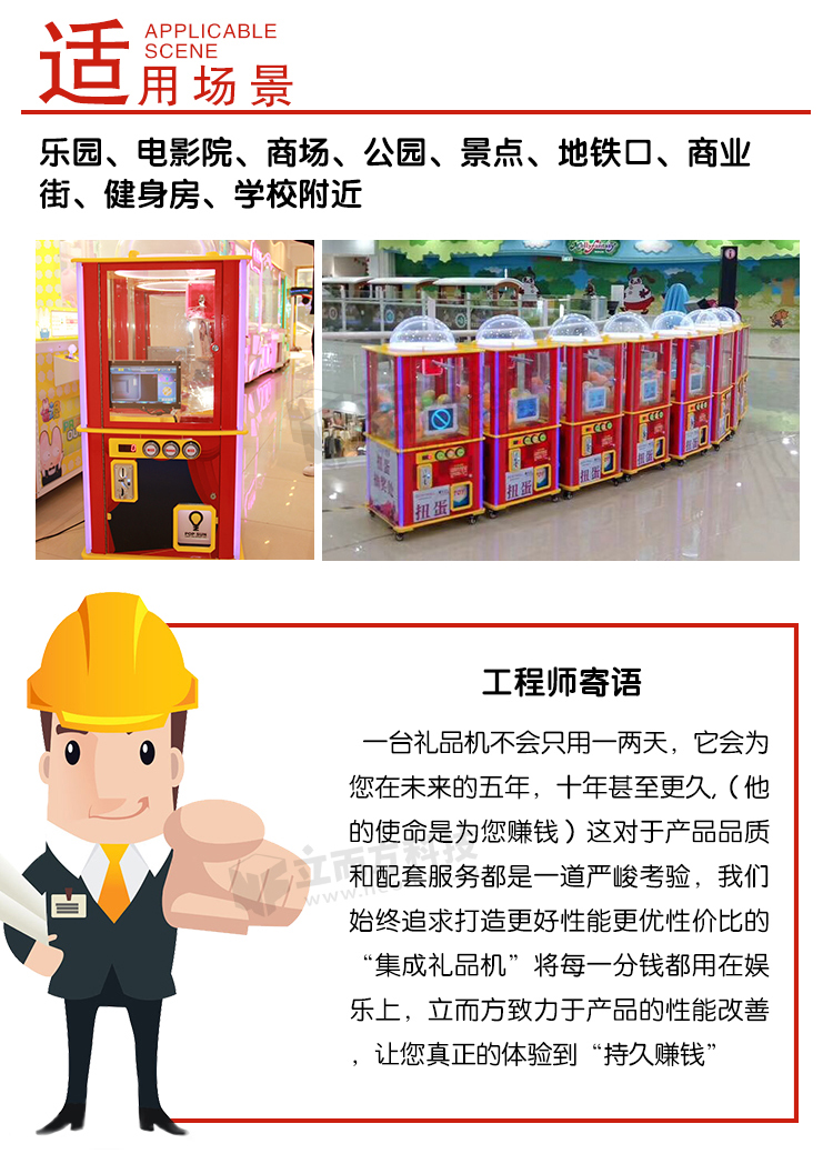 扭蛋機場地展示